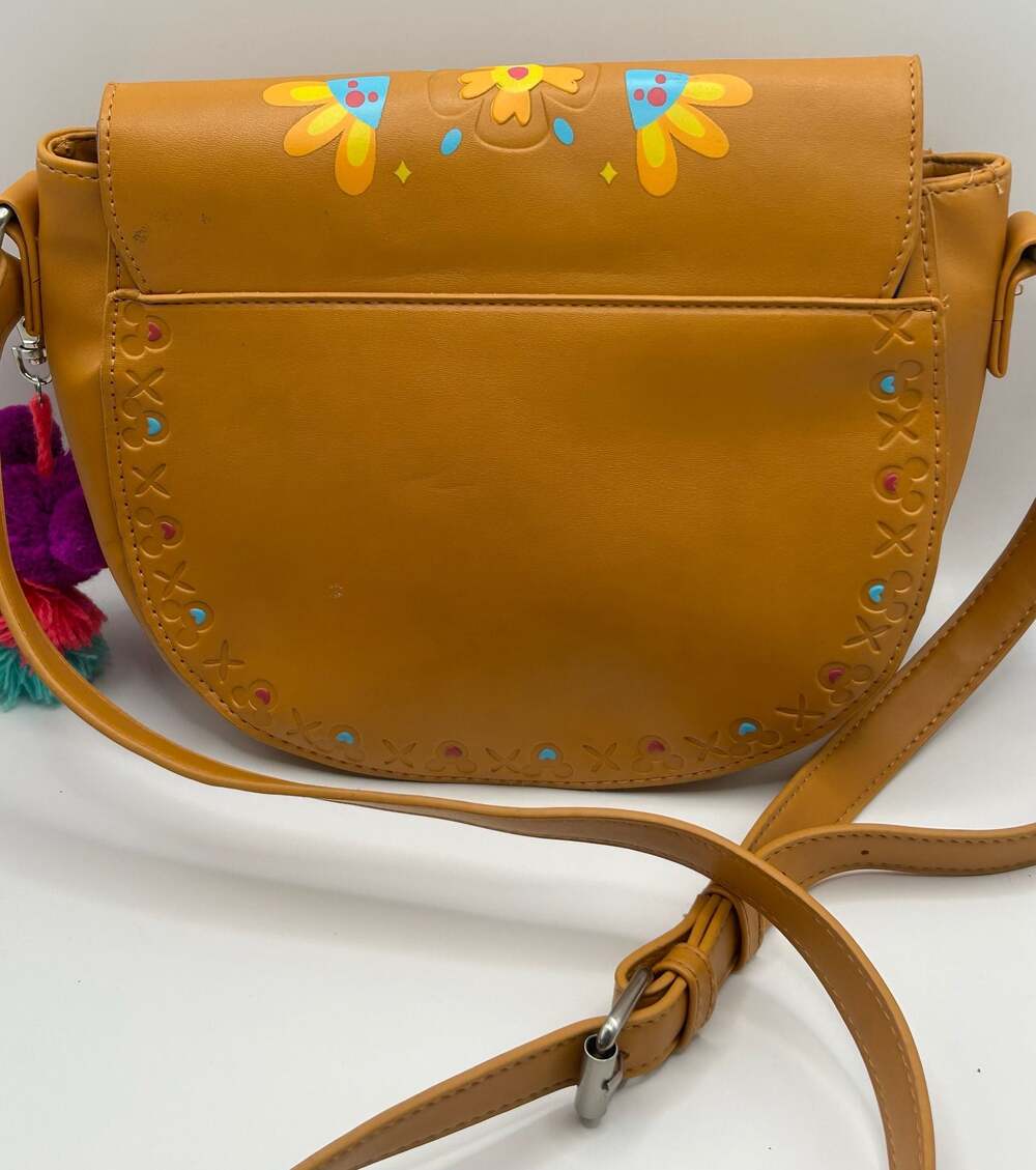 Disney Parks Epcot Mexico Pavilion Minnie Mouse Embossed Crossbody Bag - Picture 5 of 8